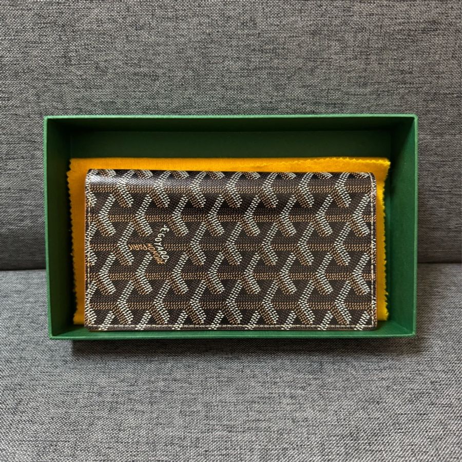 Goyard 翻蓋長夾 大全配紙袋購證-0