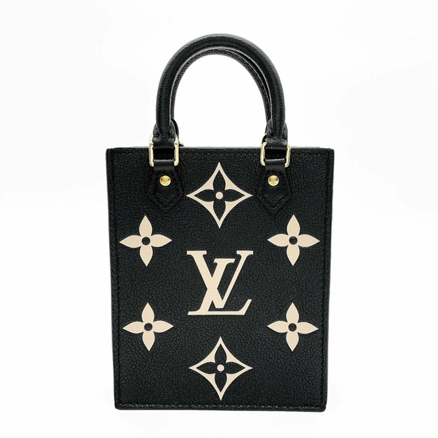路易威登 Petite Sac Plat 肩背包,兩款,Monogram Empreinte 印花,M57937,皮革,金屬,黑色,女士款-0