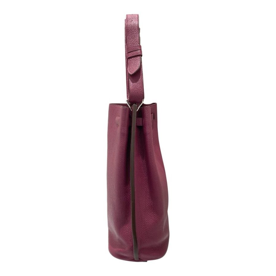 HERMÈS 愛馬仕 ☐P刻 SO KELLY 22 肩背包 TOGO皮革 玫粉色 銀釦-3