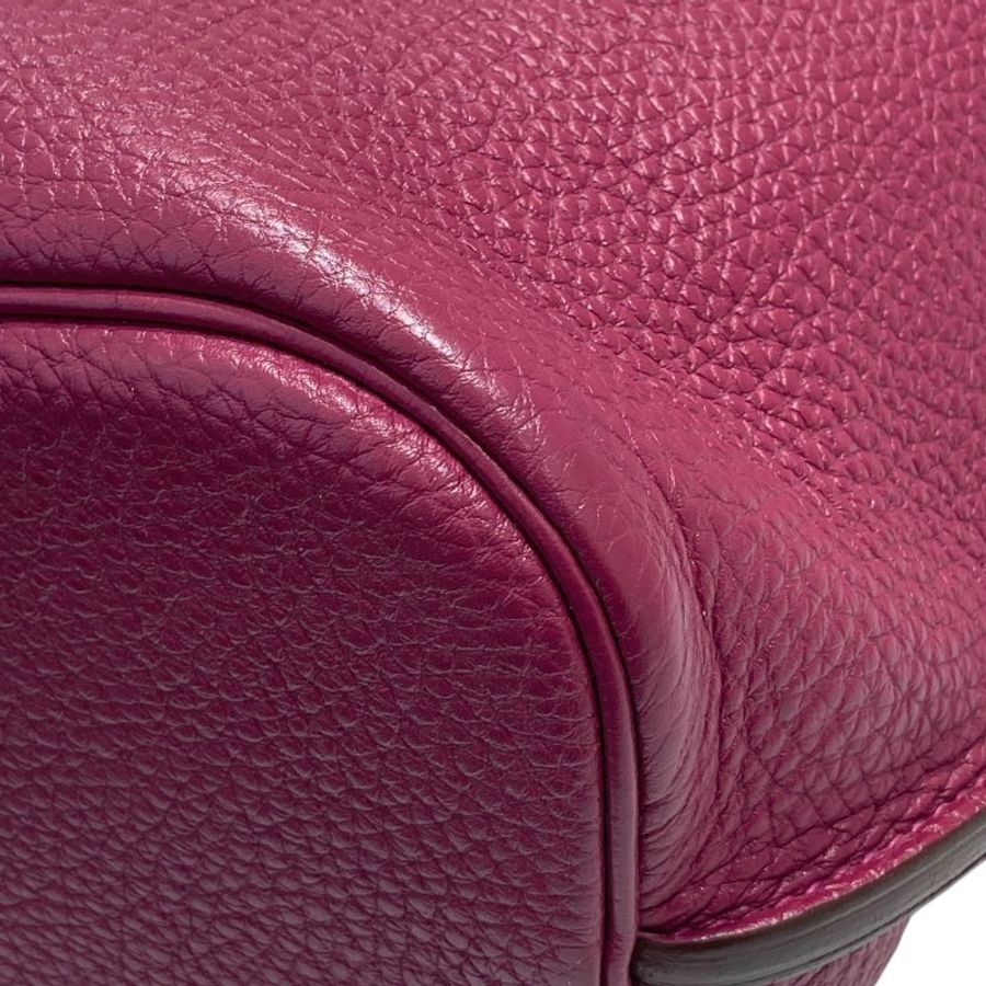 HERMÈS 愛馬仕 ☐P刻 SO KELLY 22 肩背包 TOGO皮革 玫粉色 銀釦-8