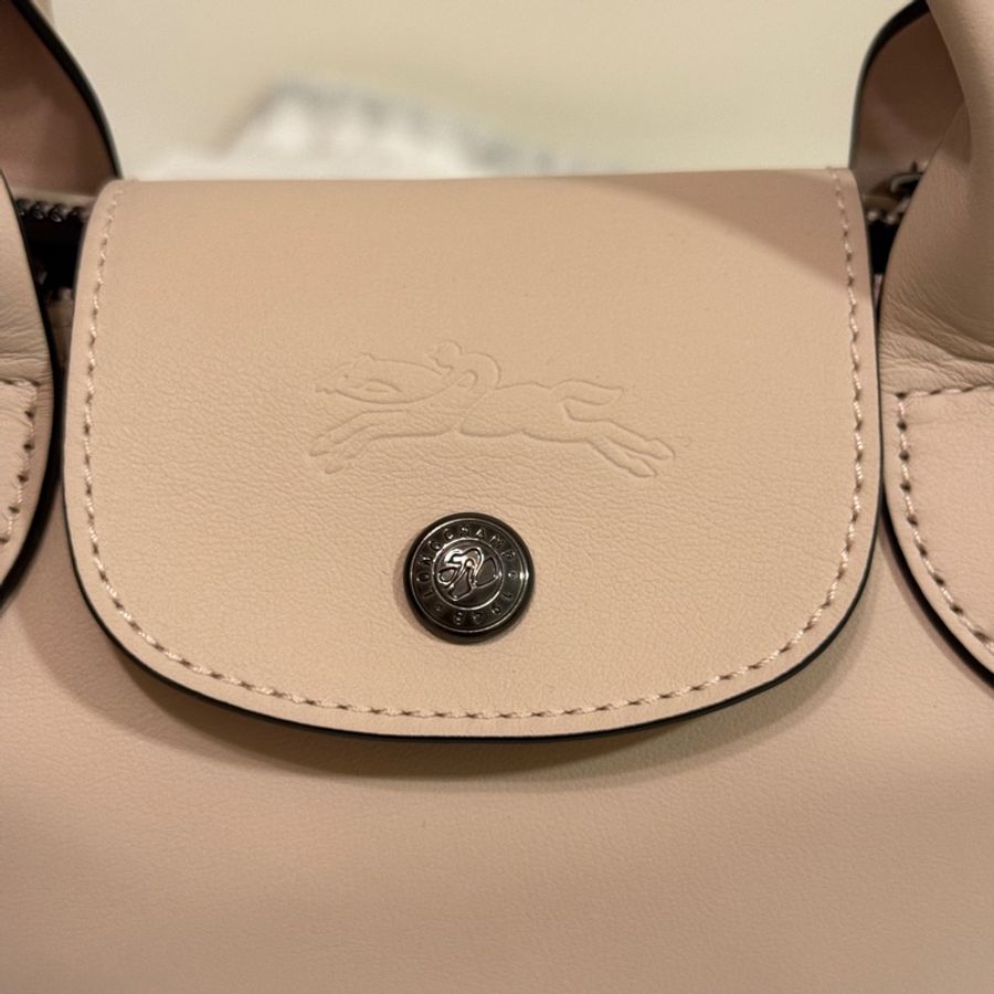 【LONGCHAMP】LE PLIAGE XTRA 手提包 XS 裸色 - 皮革-2
