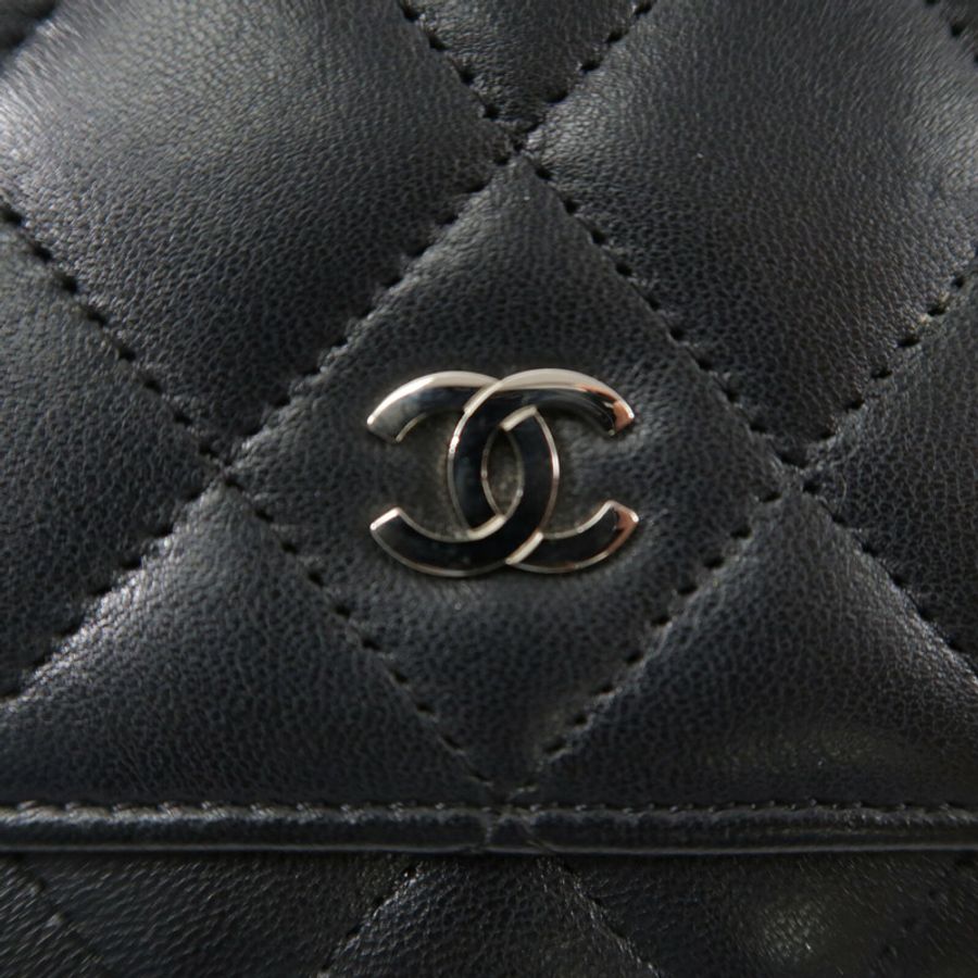 CHANEL 羊皮皮革WOC Wallet On Chain鏈帶肩背袋-5