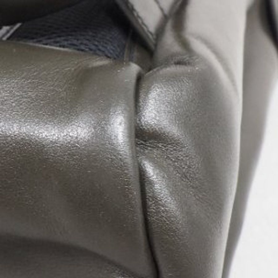 Prada Backpack 普拉達男裝軍綠色真皮後背包-26