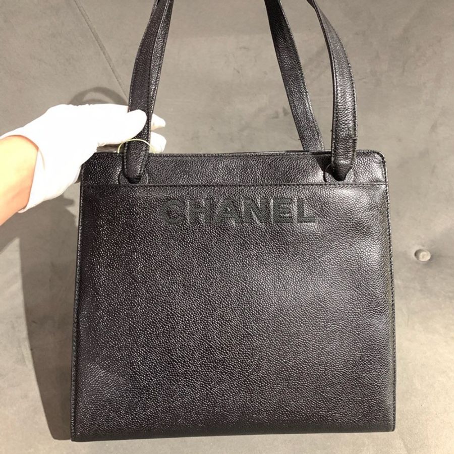 【狀況良好✨熱門復古款❤️】Chanel香奈兒荔枝牛皮 刺繡單肩中古包-1