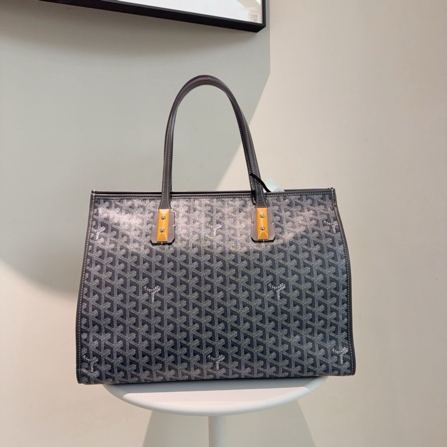 99新🆕Goyard 戈雅灰色老花tote單肩包手提包 ✅正品-2