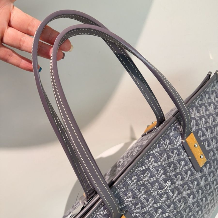 99新🆕Goyard 戈雅灰色老花tote單肩包手提包 ✅正品-8