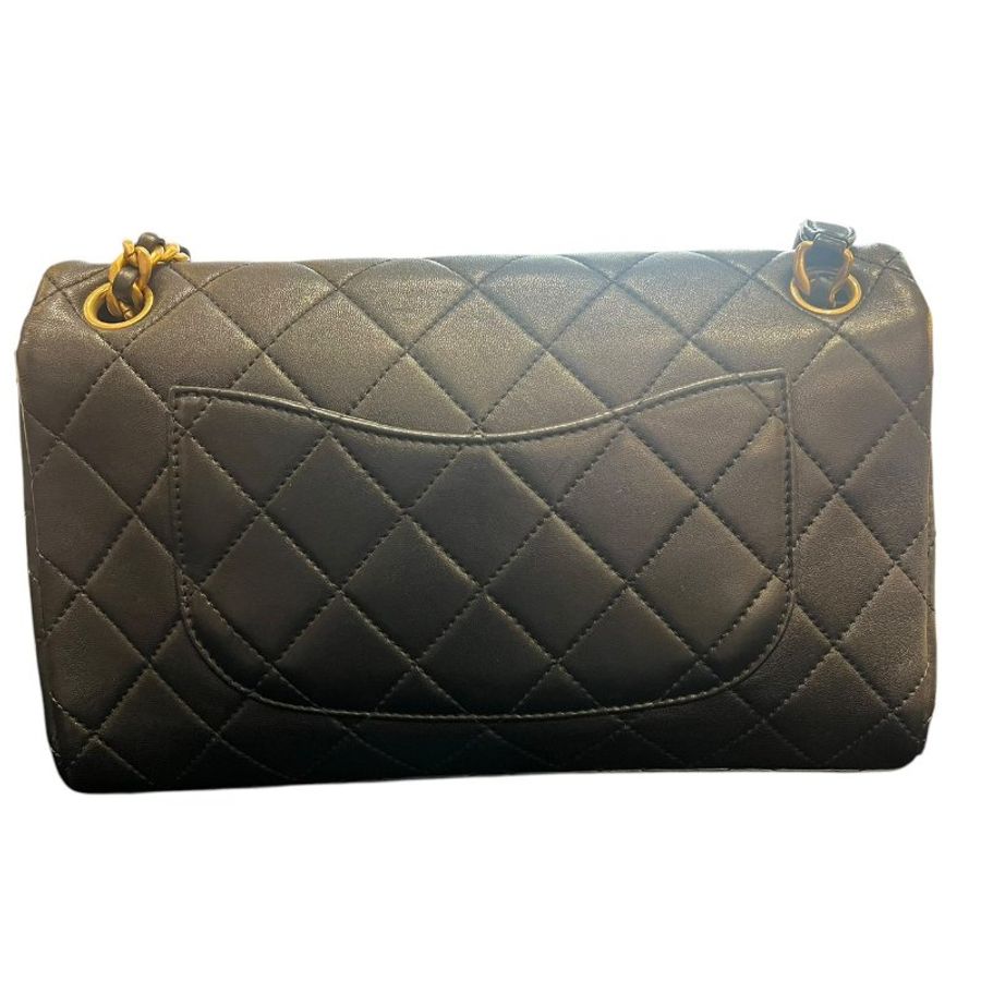 CHANEL Logo Letters Handle 菱格紋鏈條肩背包 5-529-1