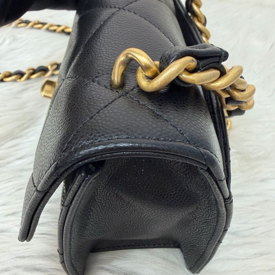 CHANEL AS4951 黑荔枝 金鍊 鍊條 口蓋包 斜背包-17