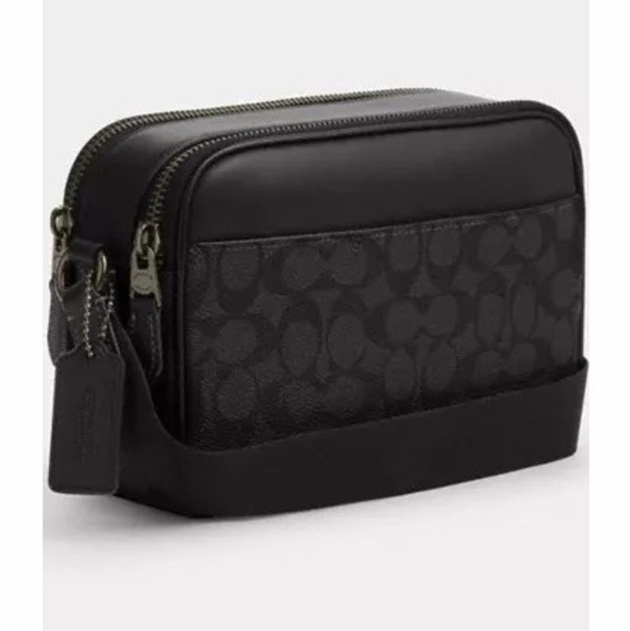Coach 男士 可調節肩帶斜挎包均碼碼22.86cm*6.99cm*15.24cm-1