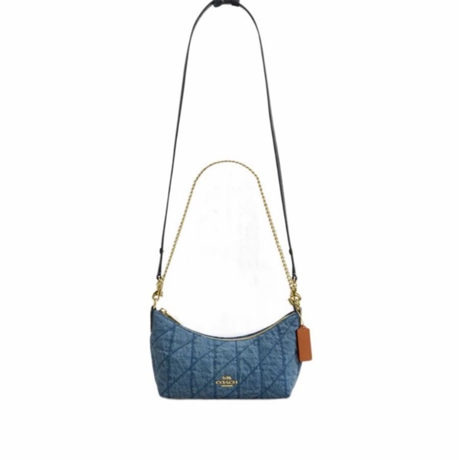Coach 女士 Caitlin 絎縫單肩包均碼碼25cm*9cm*12.7cm-4