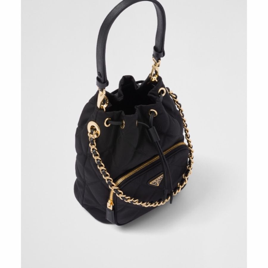 Prada 女士 徽標拉鍊單肩包均碼碼17.5cm*12cm*22.5cm-3