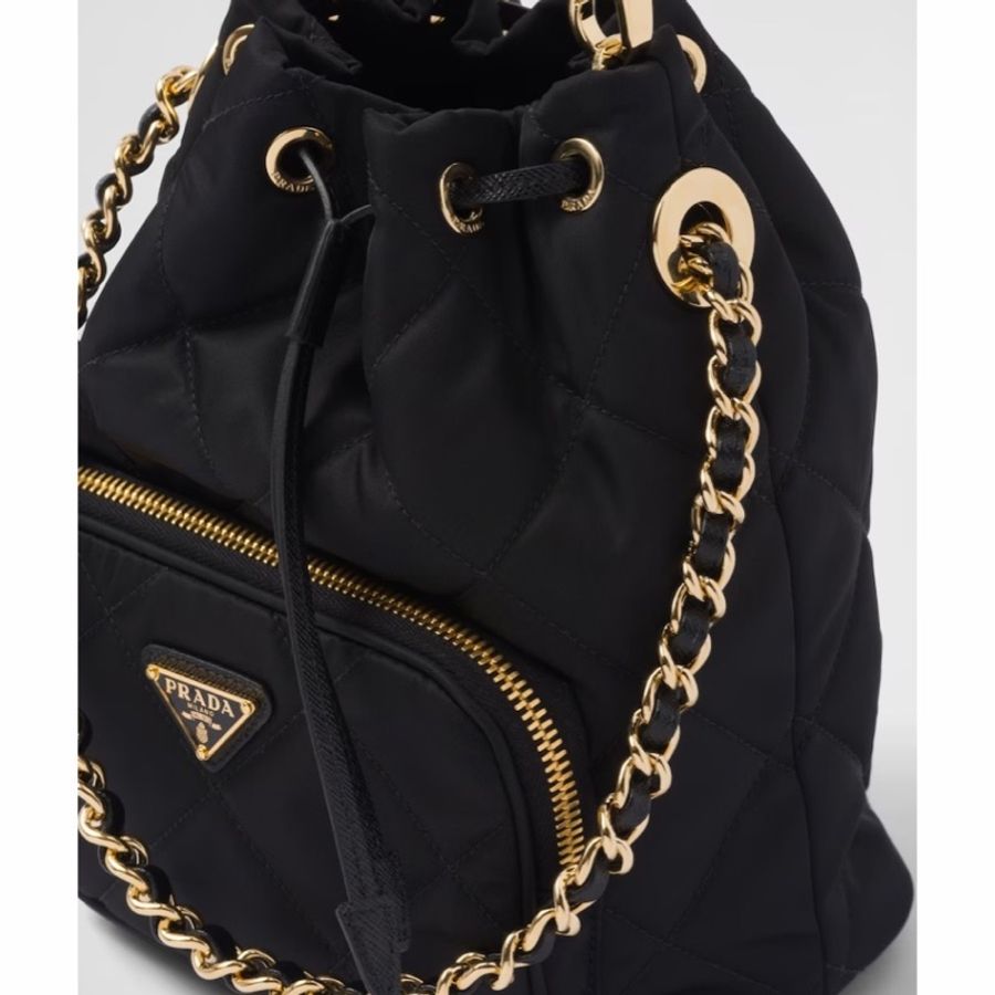 Prada 女士 徽標拉鍊單肩包均碼碼17.5cm*12cm*22.5cm-5