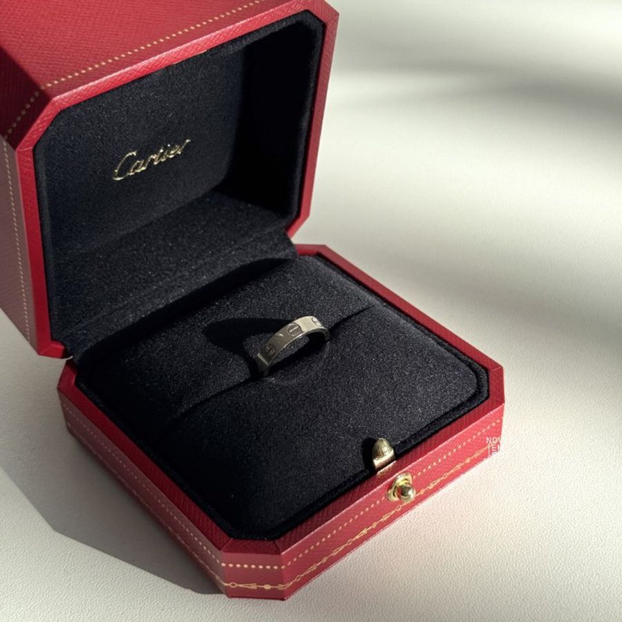 98新🤍 Cartier 卡地亞 LOVE戒指 白金47號-6
