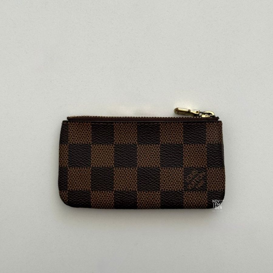 98新🤎 Louis Vuitton LV 路易威登 棋盤格拉鏈零錢包-3