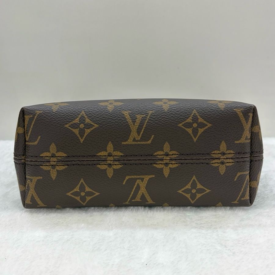 🆕LV路易威登 棕色老花飯盒包手提袋 金扣 尺寸:20*7*13cm✅正品-4