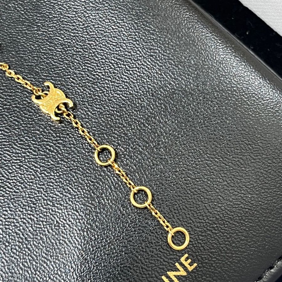 🌷有購證！Celine Triomphe 凱旋門logo 手鍊-9