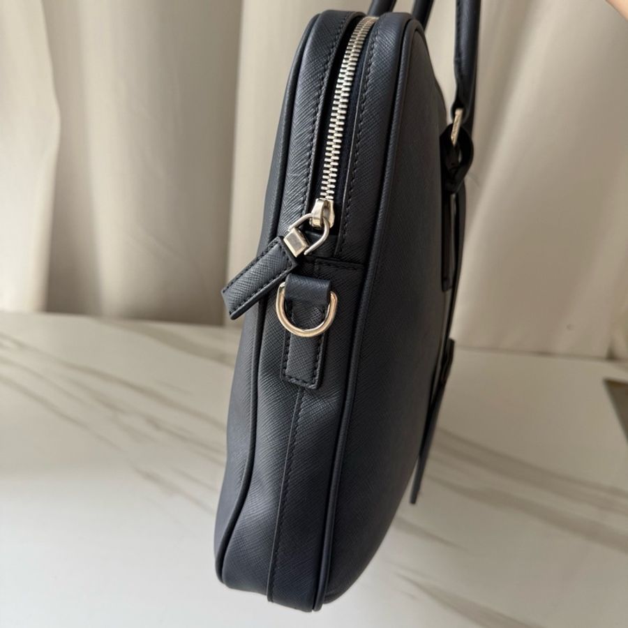 普拉達 Prada 藍色公文包 有肩帶-2
