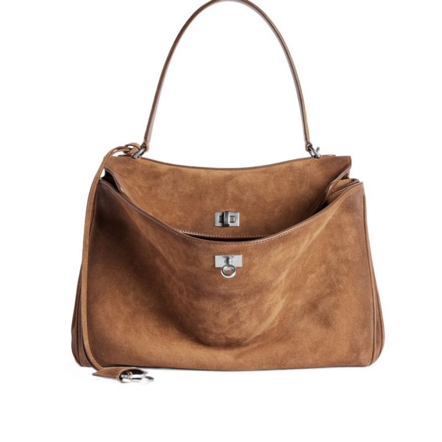 Balenciaga 女士 Rodeo 女士中號駝色手提包均碼碼中號、35cm*11cm*23cm-7