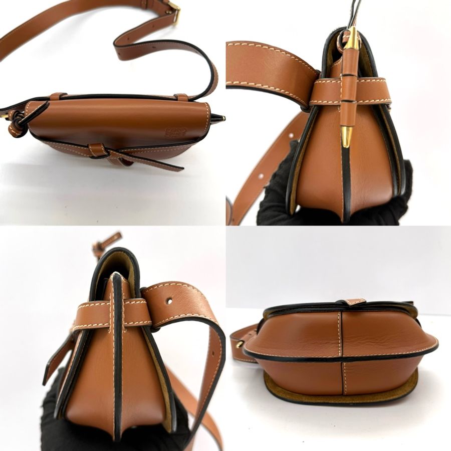 LOEWE 棕色GATE MINI 斜背包-3