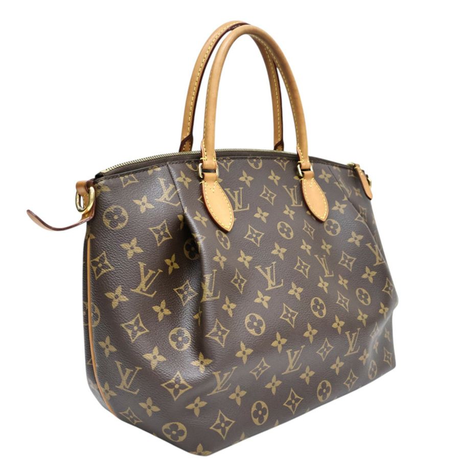 棕色 原花帆布 Turenne MM 兩用包【LOUIS VUITTON LV 路易威登】 M48814-1