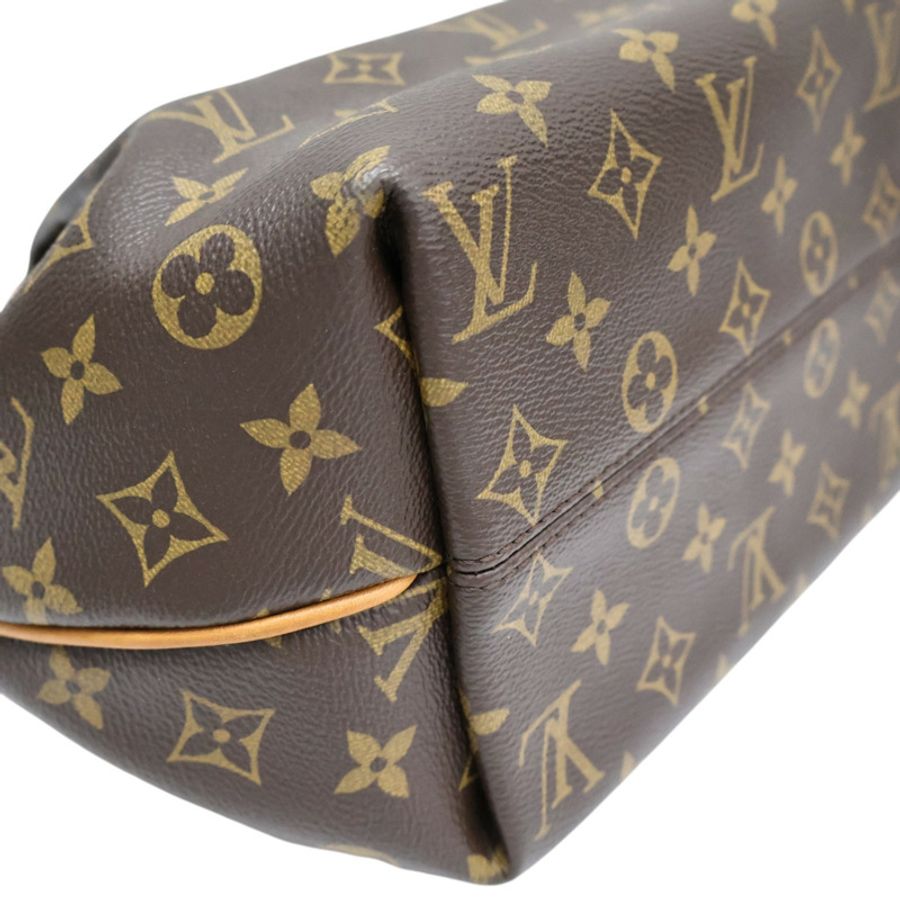 棕色 原花帆布 Turenne MM 兩用包【LOUIS VUITTON LV 路易威登】 M48814-7