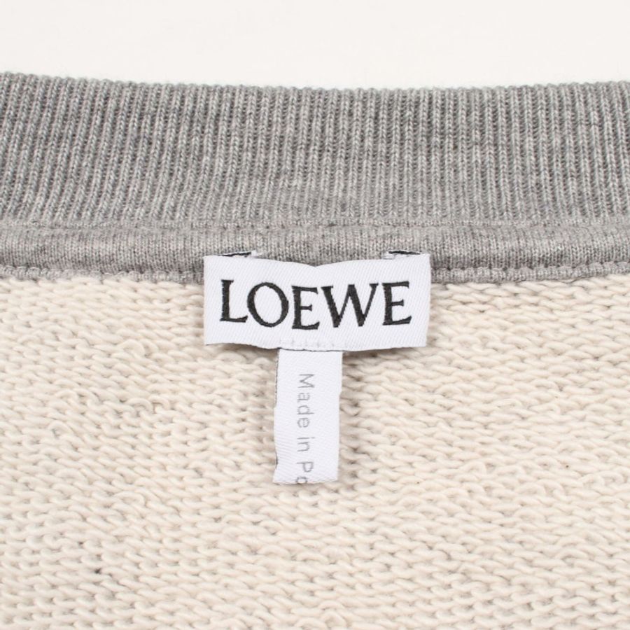 LOEWE Anagram 圓領運動衫,純棉材質,灰色,XL碼,二手男款-2