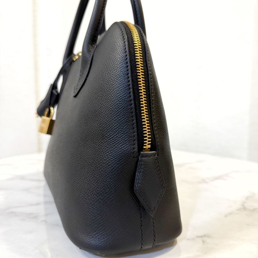 Hermes 89黑Epsom皮金釦Bolide 25-4