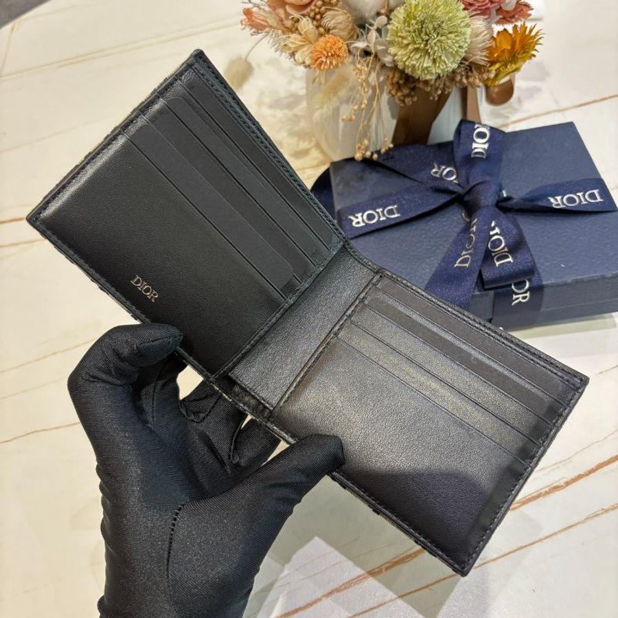 *SHIHNA名牌精品* Dior Oblique 緹花對折短夾-4