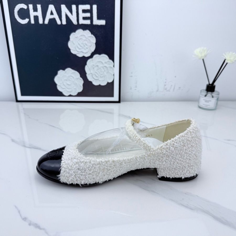 chanel香奈兒 粗花呢滿鑽瑪麗珍 37.5碼-3