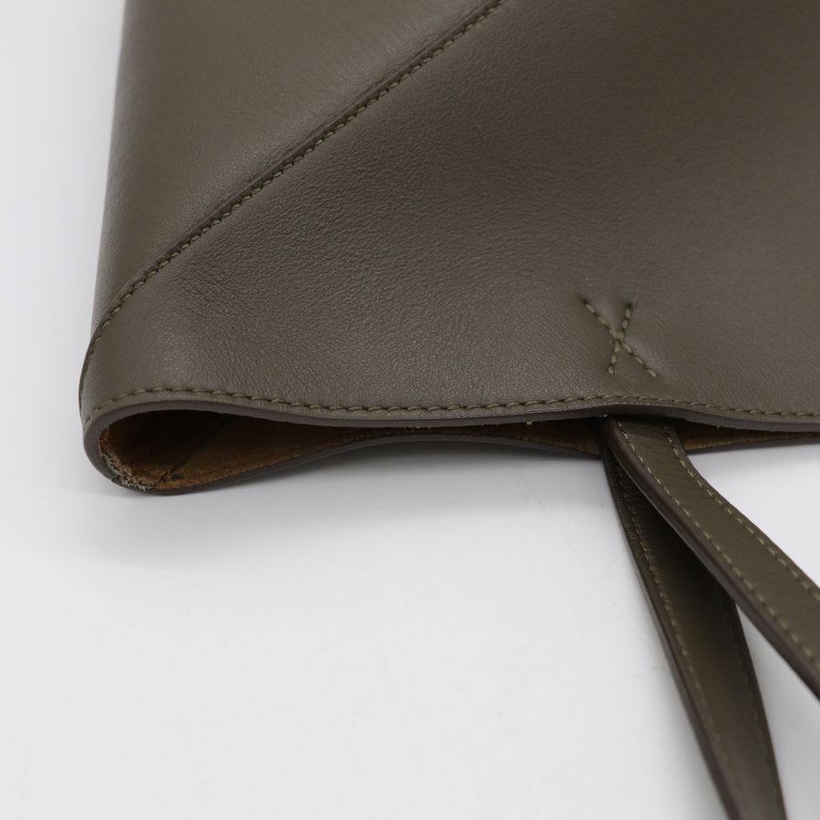 LOEWE 羅威 PUZZLE FOLD TOTE BAG 拼圖摺疊 灰綠色 肩背包 手提包-11