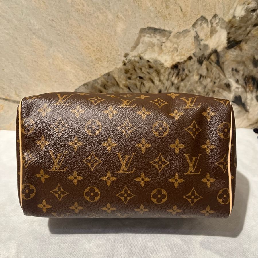 Louis Vuitton 咖啡色 Monogram Speedy 無背帶款-4