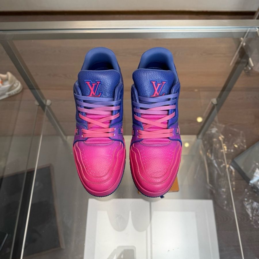 Louis Vuitton路易威登 TRAINER 紫粉漸變 41碼-4