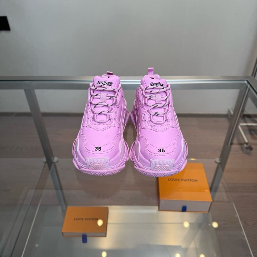巴黎世家Balenciaga Triples 粉色老爹鞋 35碼-5