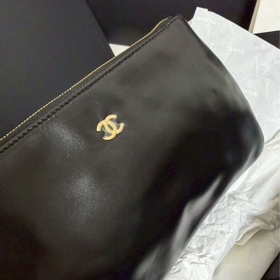 Chanel 香奈兒 經典22bag /肩背包/黑金款/小號/晶片款/全新全配-3