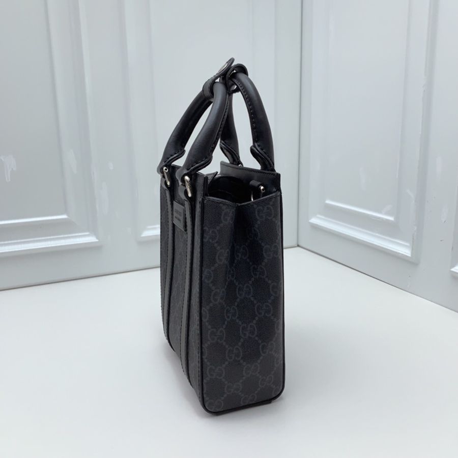 全新 GUCCI 古馳 黑色mini琴譜托特斜挎包-2