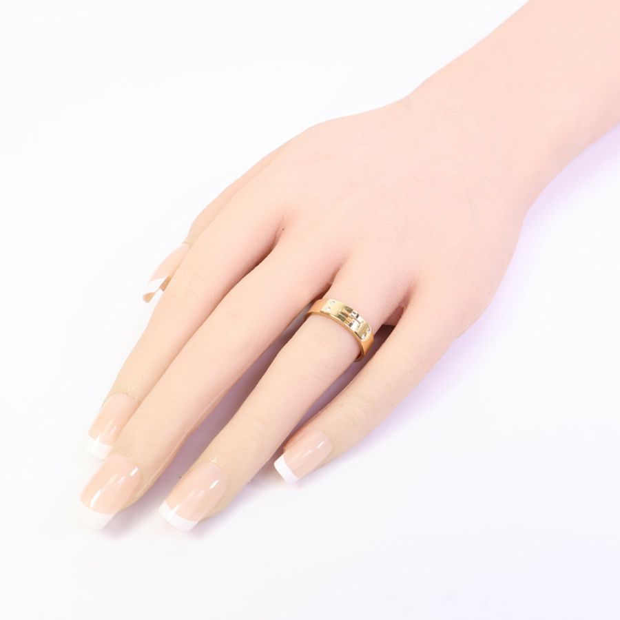 HERMES 18K玫瑰金Kelly Diamond鑽石戒指-9