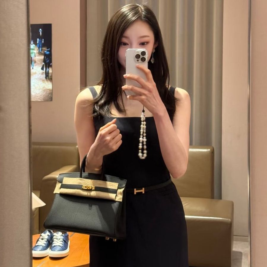 Hermes Birkin25 金釦 膠膜未撕 W刻 Togo皮 臺灣購證正本 全配-6