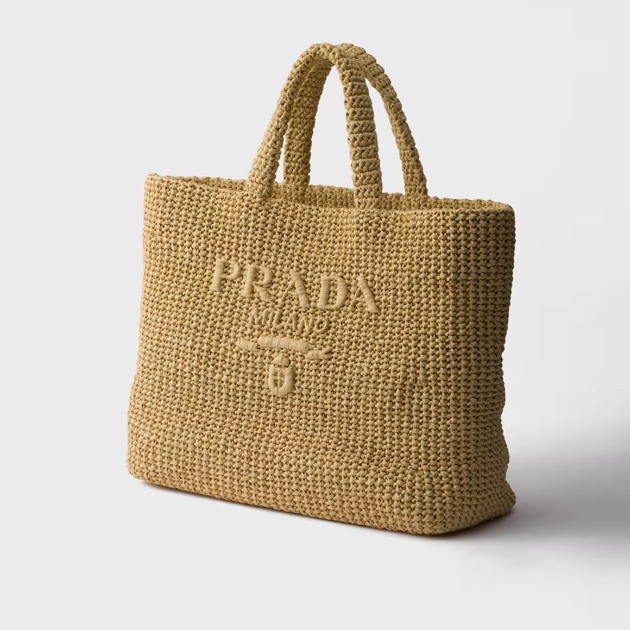 Prada 女士 鈎針編織手提袋均碼碼40cm*16cm*34cm-3