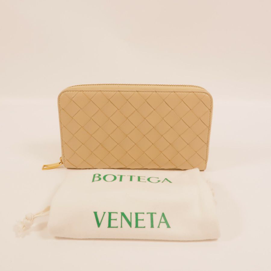 BOTTEGA VENETA 羊皮皮革Zipper Long Wallet長錢包-9