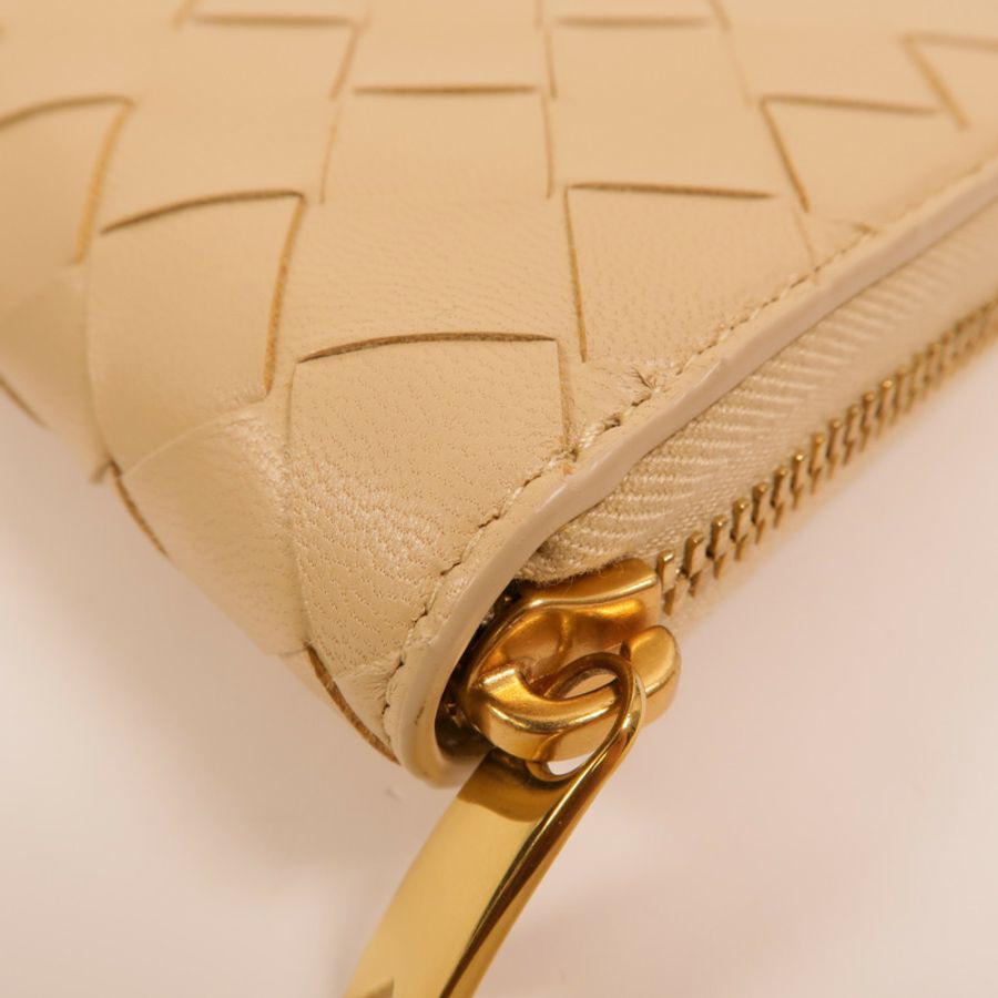 BOTTEGA VENETA 羊皮皮革Zipper Long Wallet長錢包-12