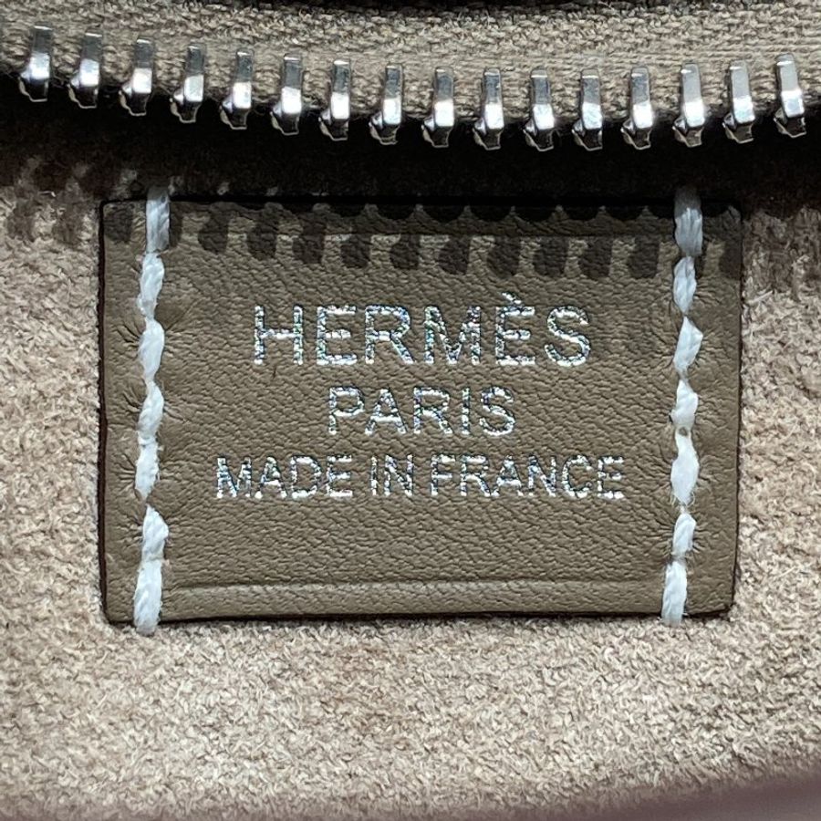 HERMES 愛馬仕 K刻 P'TIT ARCON 小號肩背包 TOGO/SWIFT小牛皮 大象灰 銀釦-13