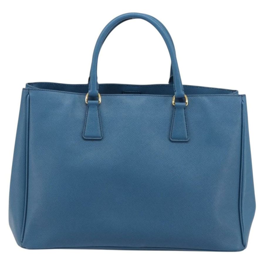 【日本直送】PRADA Galleria 手提包 Safiano 皮革 藍色 金色 正品 182011V-1