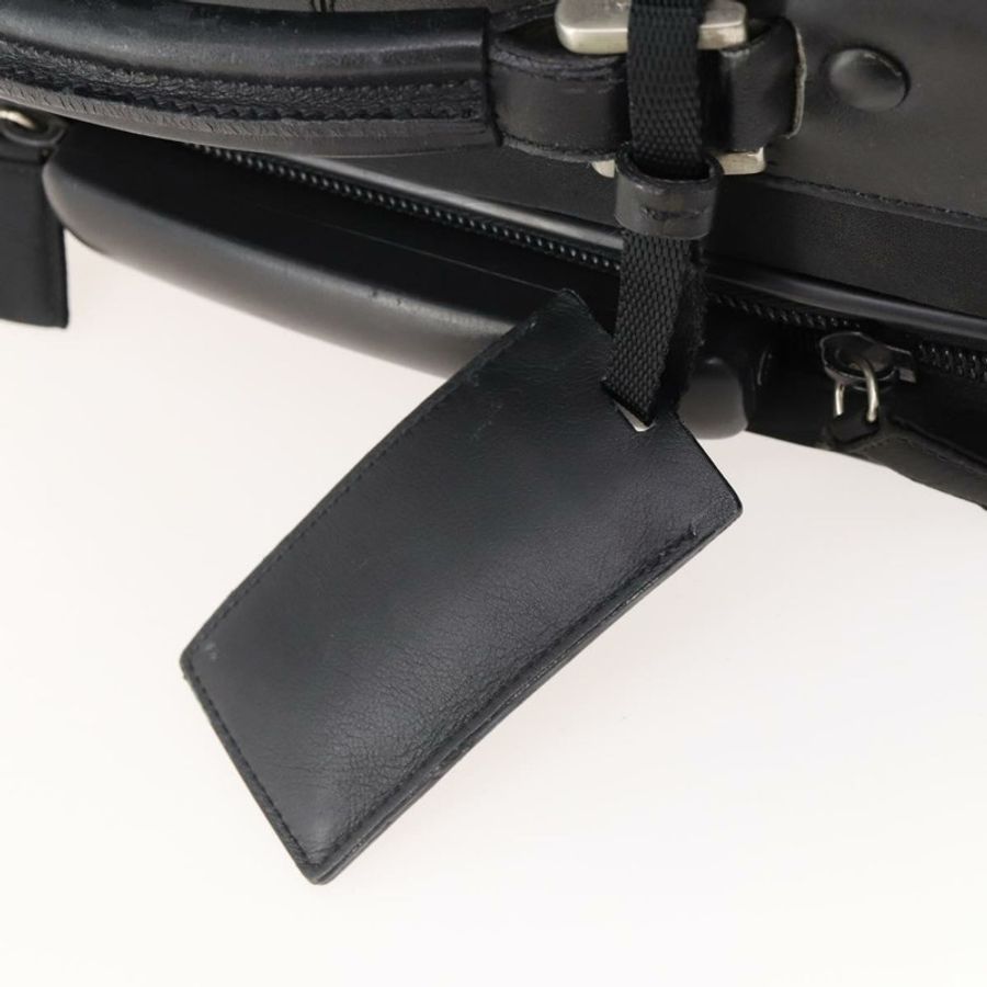 【日本直送】PRADA 黑色銀色尼龍手提箱 Auth 181553A-19