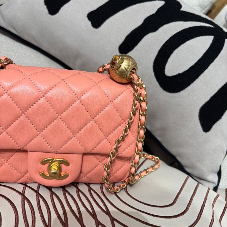 Chanel Mini Flap Bag With Pearl Crush ,金球方胖,-2