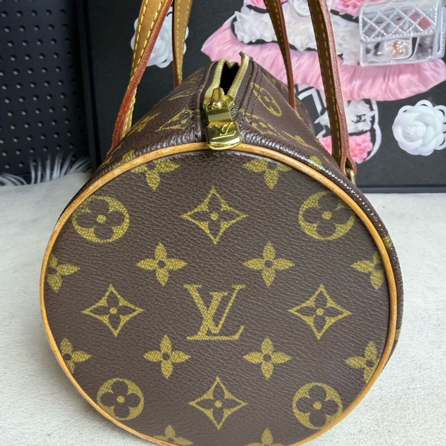 Louis Vuitton 路易威登巴比龍圓筒包 黃皮老花 26cm-11