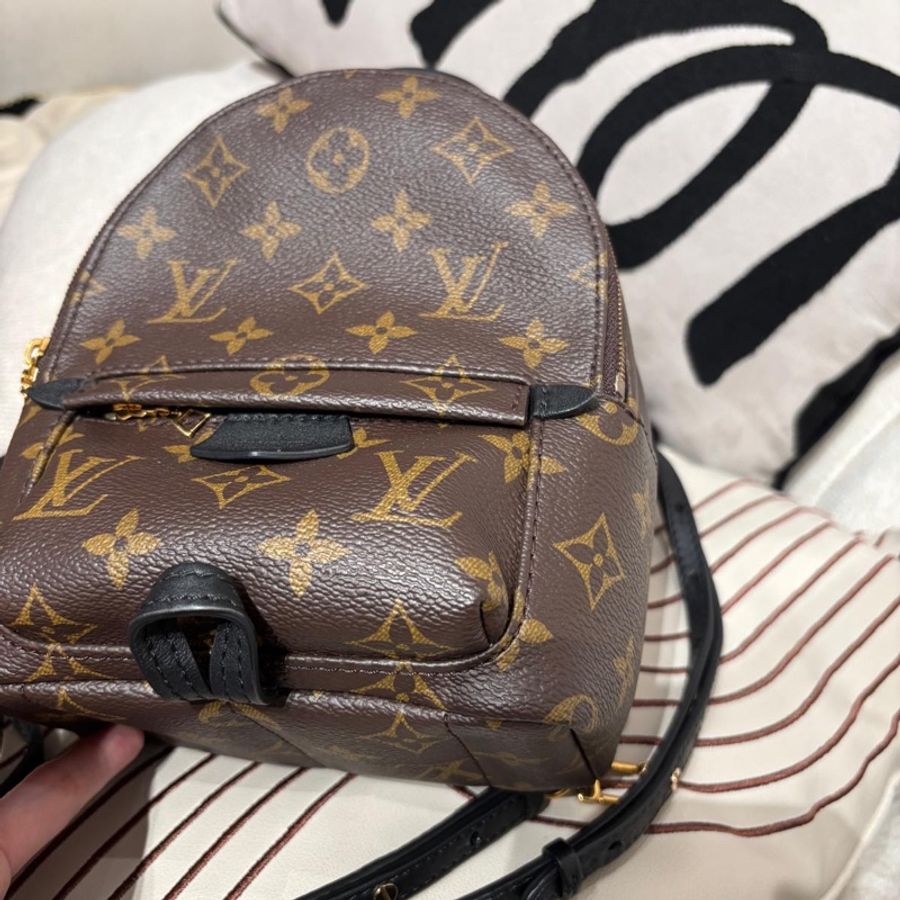 Lv mini Palm Springs backpack M44873 背包雙肩帶 迷你背囊-7