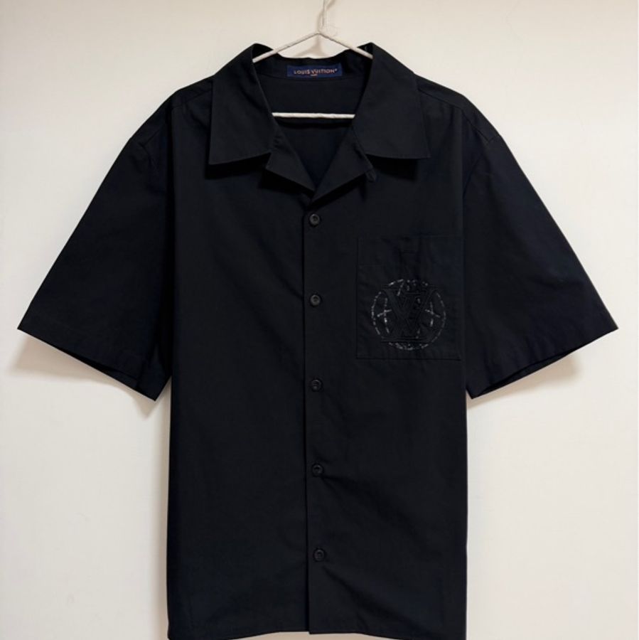 LV Louis Vuitton 25SS 刺繡短袖棉質襯衫-6