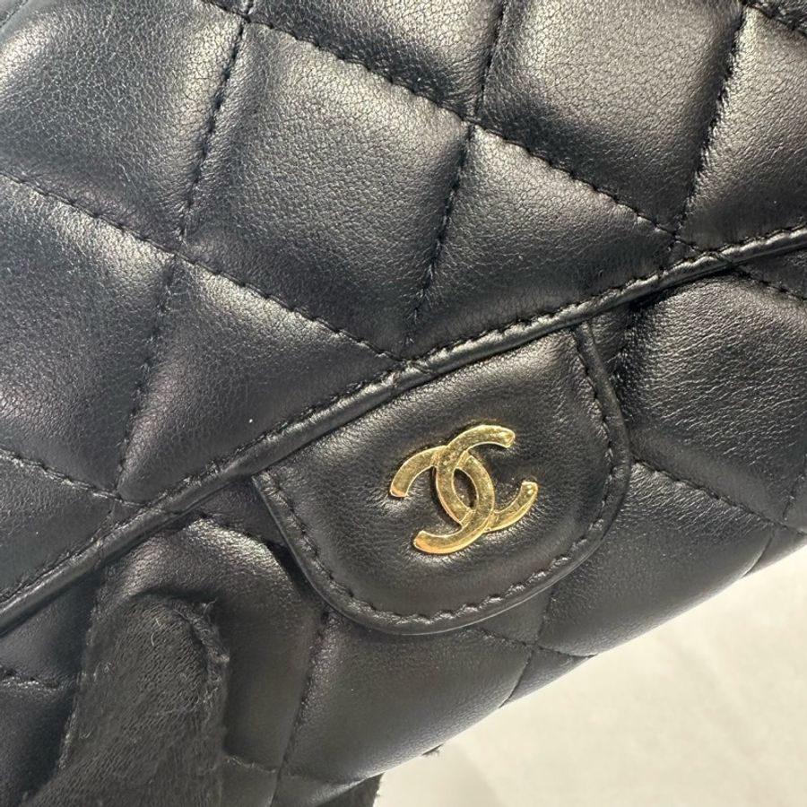 可肩背🌟Chanel 羊皮金扣CF長夾|Classic Trend CT精品|台北東區實體-4