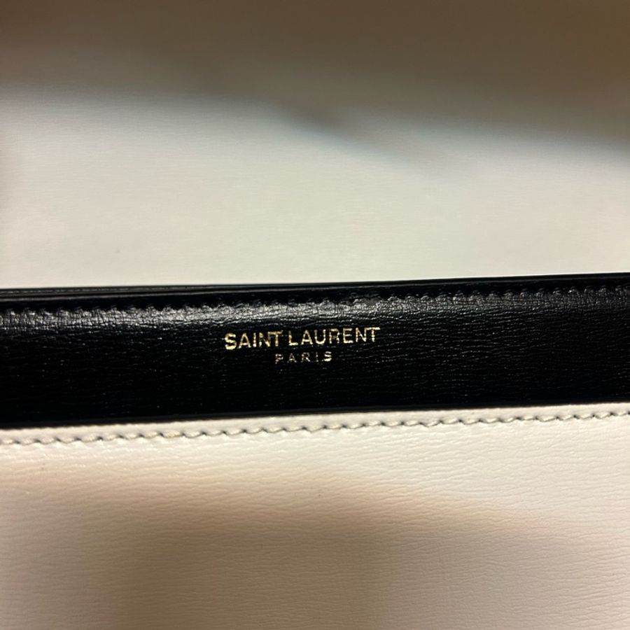 YSL Saint Laurent Sunset 中號翻蓋包 罕有黑白色-12