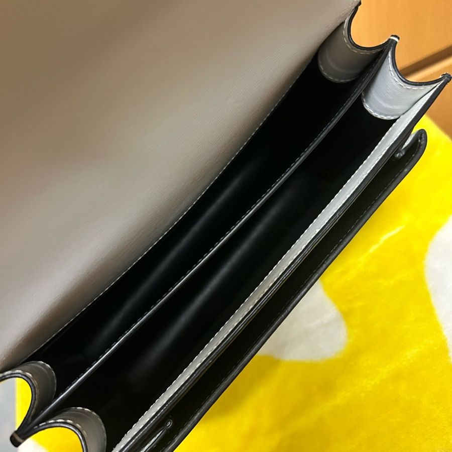 YSL Saint Laurent Sunset 中號翻蓋包 罕有黑白色-13